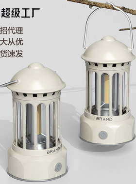 户外露营马灯European Roman Camping Lantern Rechargeable Lamp