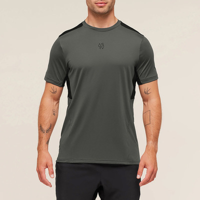 Summer New Men's T-Shirt Sport Men's Gym Quick-Drying 男短袖