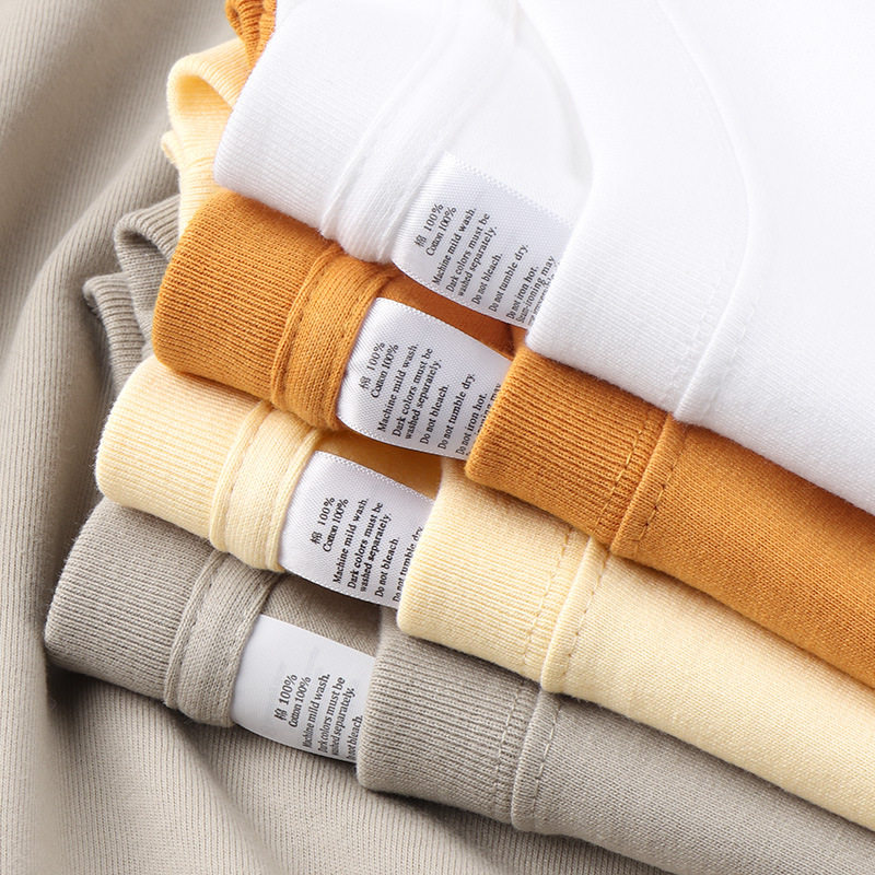 Men Cotton tShirt 彩虹色250g重磅精梳棉短袖多色系纯棉简约休闲