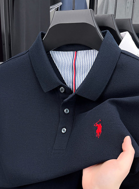 cotton men's breathable short sleeve t-shirt polo shirt男t恤