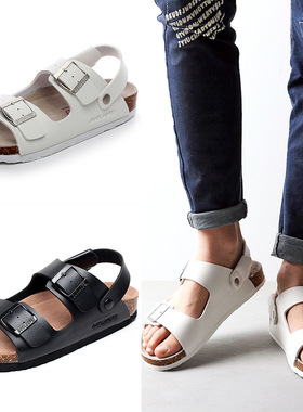 slippers slides flat shoes sandals cork clogs mules软木凉鞋
