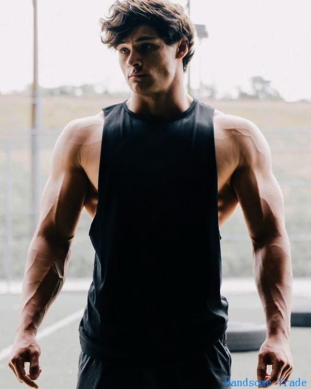 mens gym tank tshirt健身棉质跑步运动背心新款男式健身无袖衫男