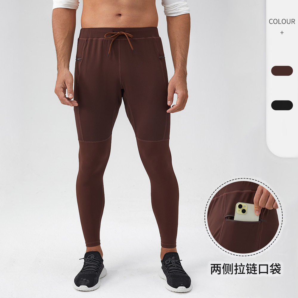 Men Compression Leggings GYM Tights Pants男士锦纶健身跑步