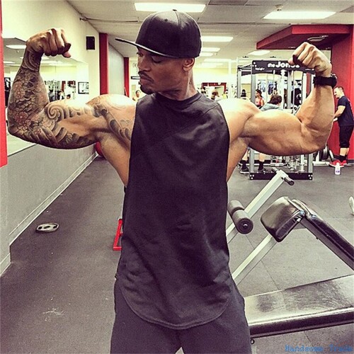 Men vest summer Man gym clothes Singlet男Crossfit背心tanktop
