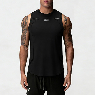 men quick dry gym running tank t-shirt gym sport  tops男背心