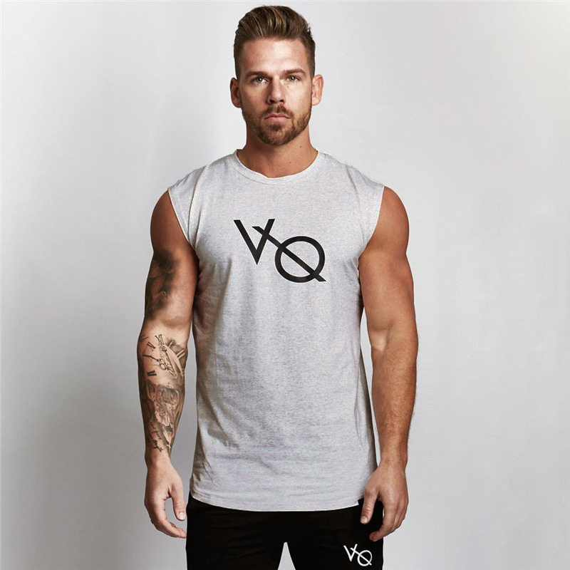 SINGLET STRINGER VEST MEN TANK TOPS MAN BODYBUILDING GYM RUN