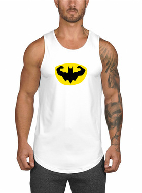 Summer Fitness Sports Tank Top Men's Breathable Loose Fit