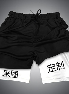 短裤男anime compression shorts men's workout gym running