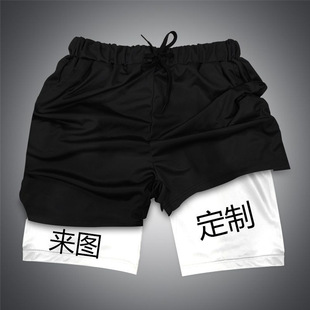 短裤男anime compression shorts men's workout gym running