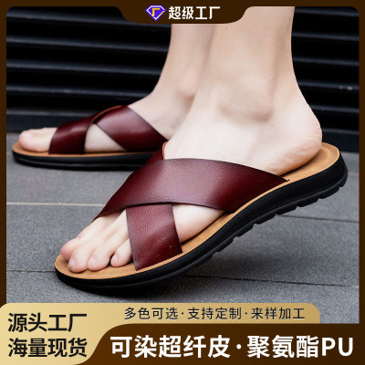 slippers slides flat shoes sandals cork clogs mules男士拖鞋