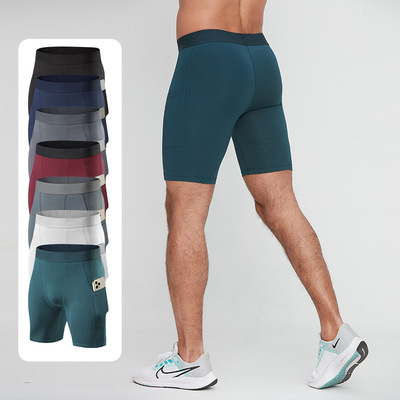 men compression shorts男士速干裤pro短裤跑步训练运动健身透气
