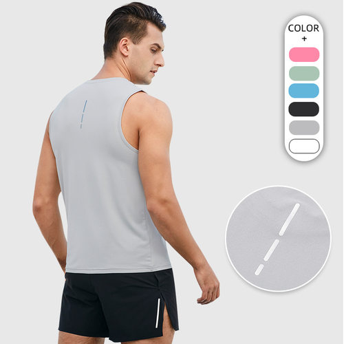 compression tank tops gym workout fitness vest夏健身运动快干