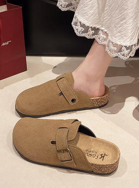 slippers slides flat shoes sandals cork clogs mules新款