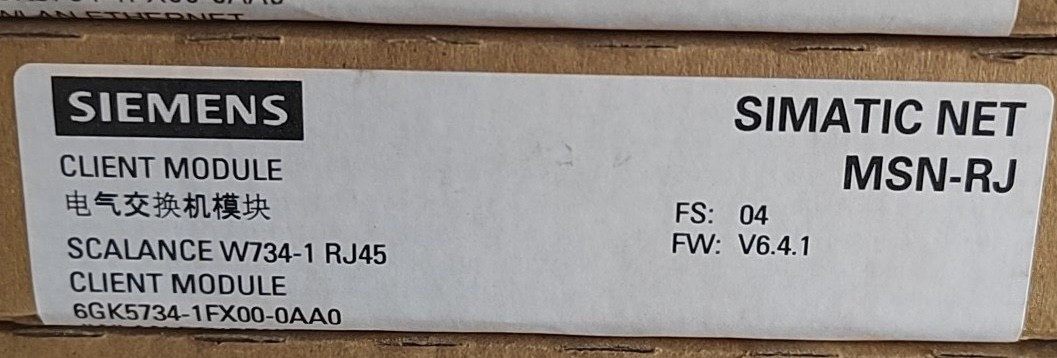 6GK5734-1FX00-0AA0西门子客户端W734-议价