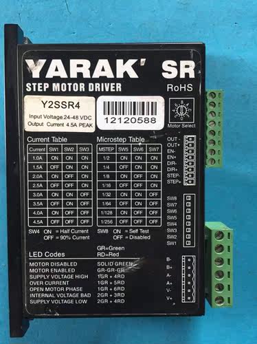 信浓YARAK二相步进驱动器Y2SSR4功能完好二手拆机
