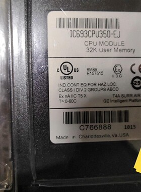 GE 模块 IC693CPU350-EJ-议价