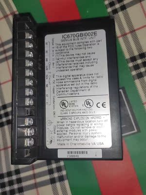 GE FANUC处理器模块 IC670GBI002E 8到九-议价