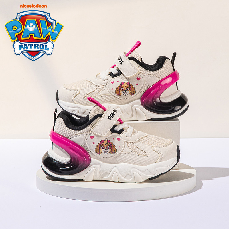 汪汪队宝宝鞋子学步鞋春秋网面女宝宝防滑机能鞋1到3岁小童鞋轻便