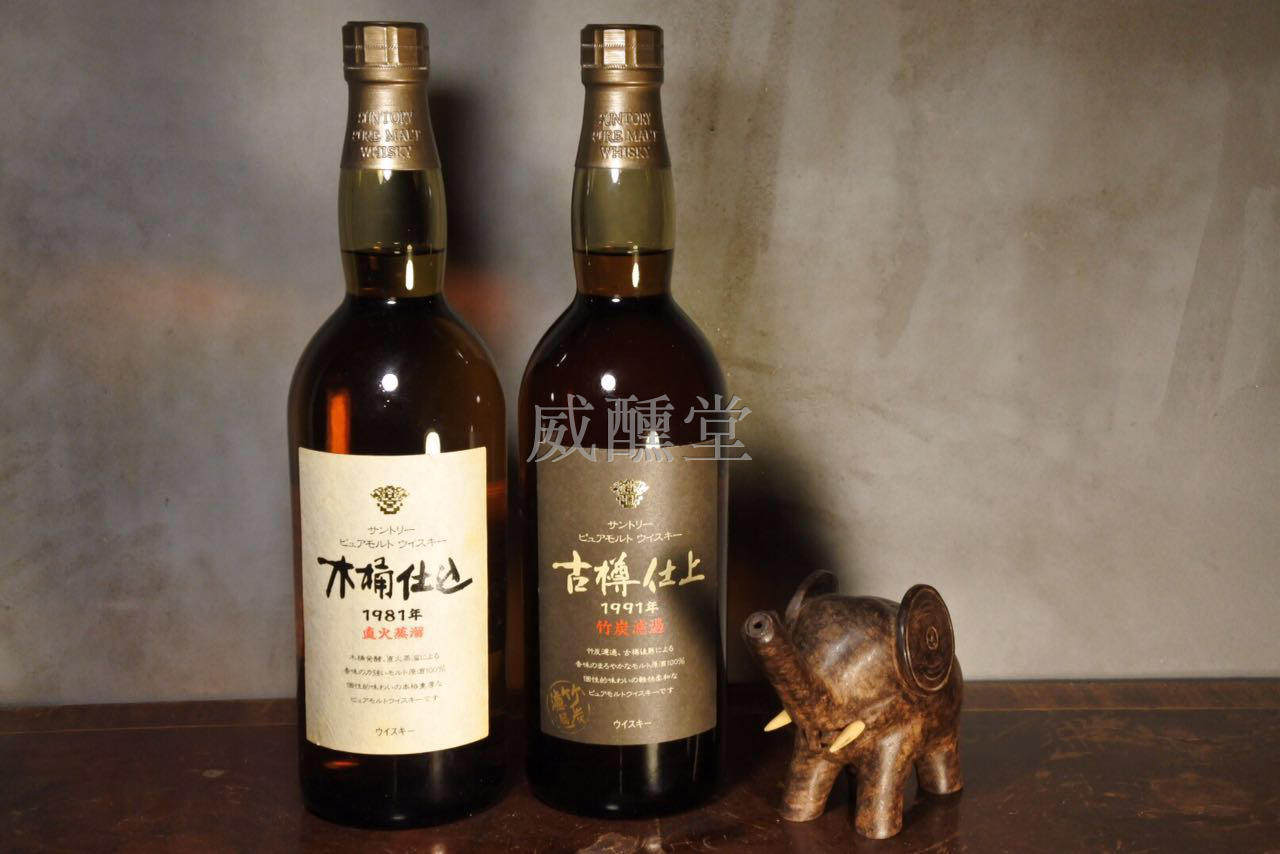 日本直邮木桶仕入1981年直火蒸馏威士忌古樽仕上1991年竹炭过滤酒