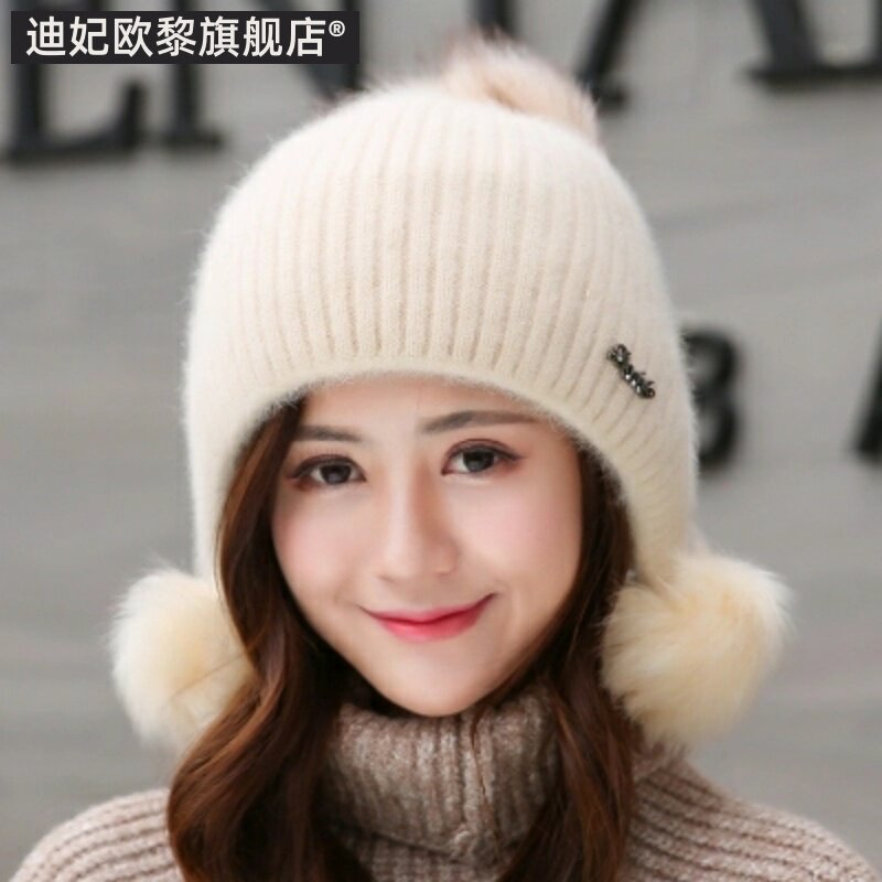 可爱帽子冬天加绒韩版时尚甜美