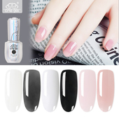 gel乳白色黑色丝袜色裸色法式 日式 甲油胶che 白C5美甲芭比胶