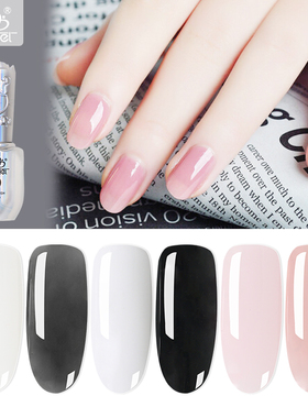 日式甲油胶che gel乳白色黑色丝袜色裸色法式白C5美甲芭比胶