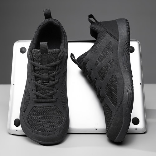 邓氏鱼宽楦4E赤足鞋特大码通勤鞋