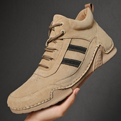 公羊动感高帮男鞋 靴子真皮中帮复古风马丁靴 秋冬户外运动登山工装