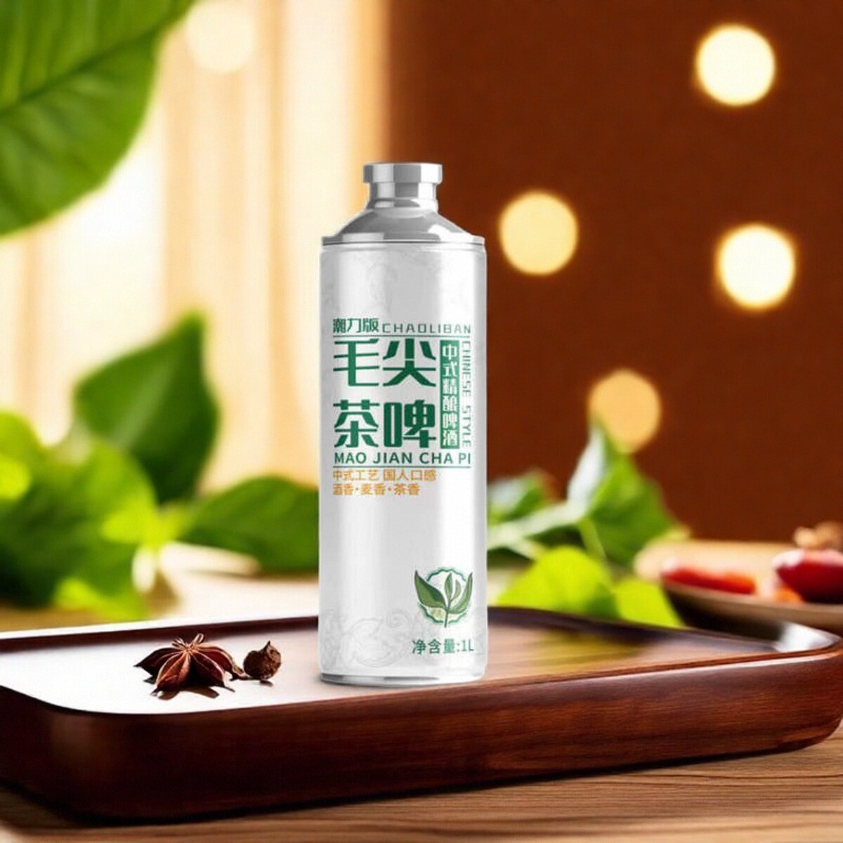 毛尖茶啤潮力版精酿果味啤酒正品