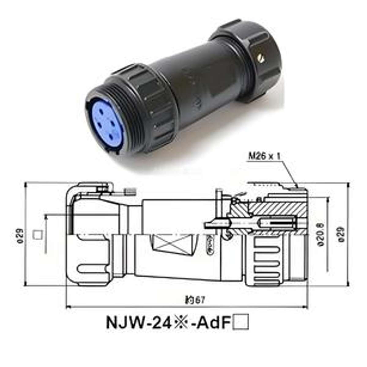 七星科学研究所防水防尘适配器NJW-2414-AdF11 NJW-2414-AdM11