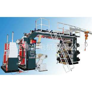 6色表卷加无轴放料带PLC印刷机 纸张柔版印刷机