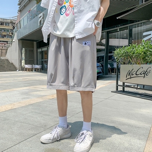 K1620 P24 外景 冰丝蝴蝶印花港风夏装短裤五分裤百搭情侣装休闲图片