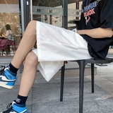 K208P20外景纯色糖果夏装薄款百搭潮流学生五分裤沙滩裤短裤，男装休闲裤，电商A050