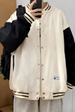 J901P53室内港风棒球领夹克港风蝴蝶印花情侣棒球服学生外套春，男装夹克，电商A050