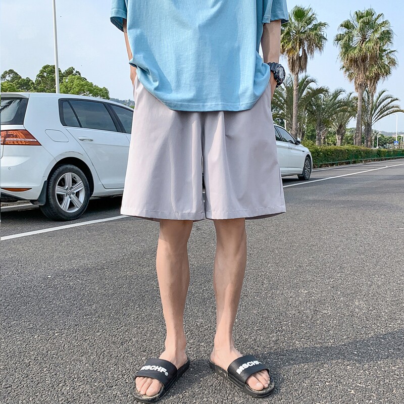 K208P20外景薄款凉爽夏装五分裤青年潮流百搭短裤纯色加大码,男装休闲裤,电商A050