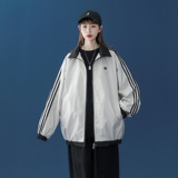 J858P45中性风时尚休闲学生情侣跑量款糖果色宽松夹克外套，男装卫衣，电商A050