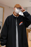 J908P45港风外景撞色立领彩虹印花港风情侣夹克学生休闲宽松春，男装卫衣，电商A050