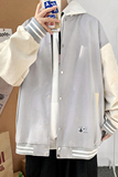 J901P53室内港风棒球服情侣百搭蝴蝶印花夹克棒球领港风糖果色，男装夹克，电商A050