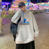 Y106P32港风外景卡通印花学生卫衣宽松套头连帽卫衣，男装卫衣，电商A050