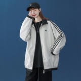 J858P45中性风时尚休闲学生情侣跑量款糖果色宽松夹克外套，男装卫衣，电商A050
