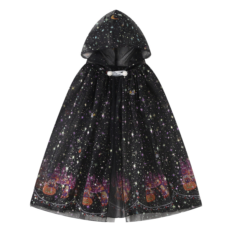万圣节儿童表演服装披风斗篷
