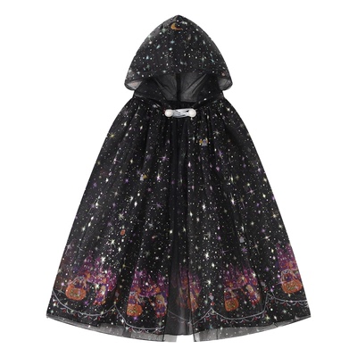 万圣节儿童表演服装披风斗篷