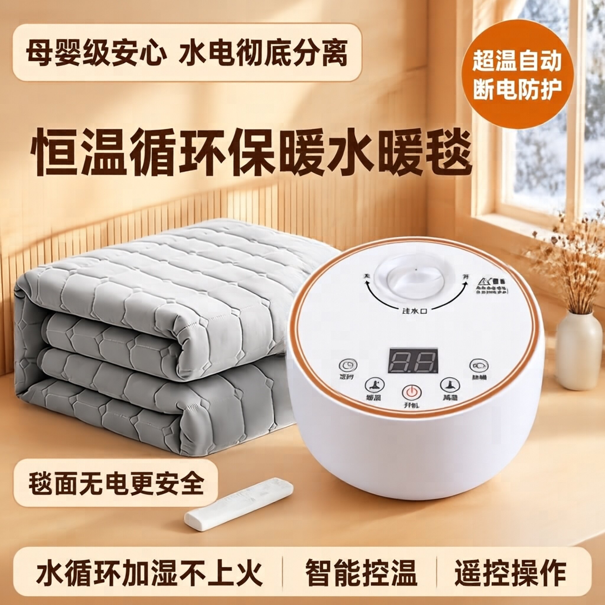 晟鼎恒温水暖毯静音无辐射