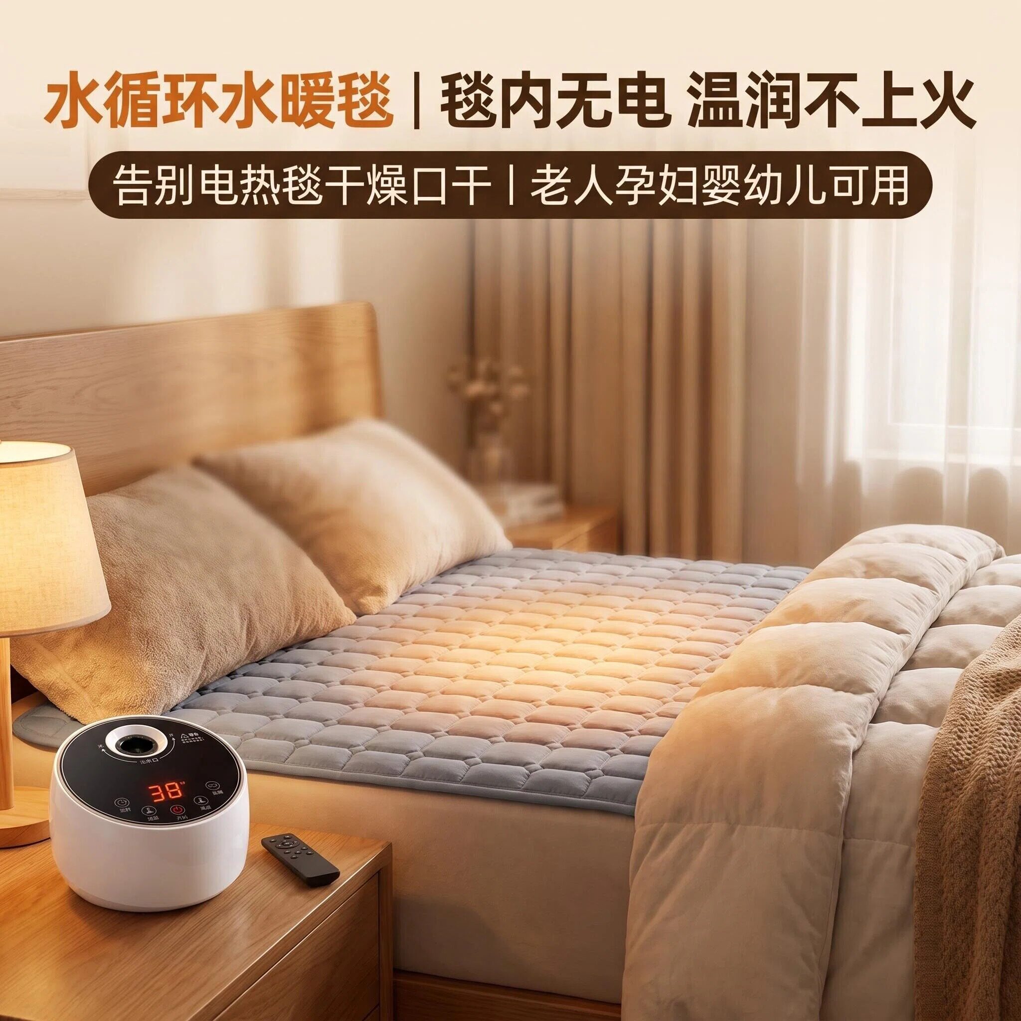 水暖毯水循环全自动水暖毯双人图片