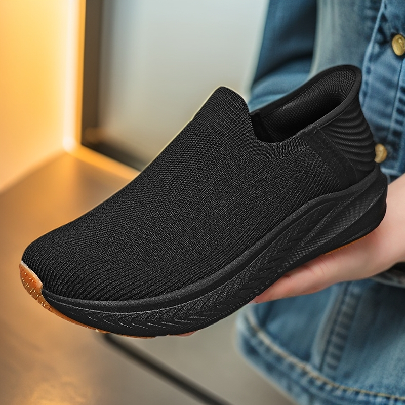 大码4E宽楦男鞋宽头加宽一脚蹬懒人老北京布鞋男款休闲健步鞋46码