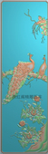 新款 檀雕花鸟大门板精雕图灰度图浮雕精品孔雀牡丹背板竖328x1062