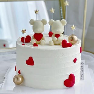 520情人节字牌爱心小熊巧克力LOVE字母翻糖硅胶模具小红书蛋糕