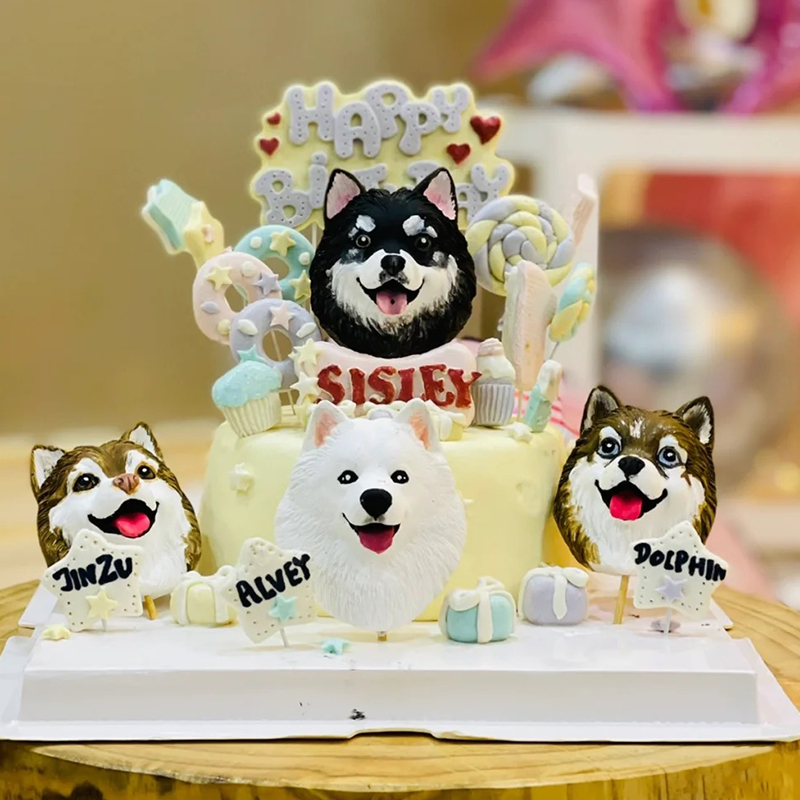 diy狗狗宠物猫咪柴犬硅胶模具