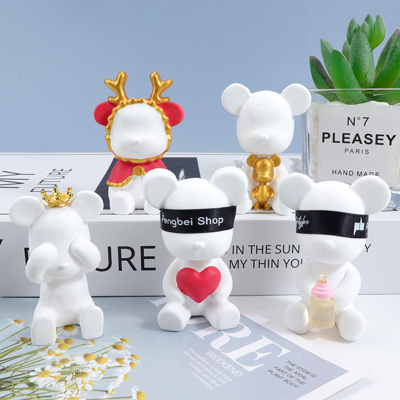 小熊巧克力硅胶模具diy翻糖