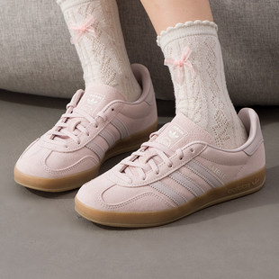 阿迪达斯三叶草休闲鞋女鞋2026春季新款经典运动板鞋德训鞋IH9221